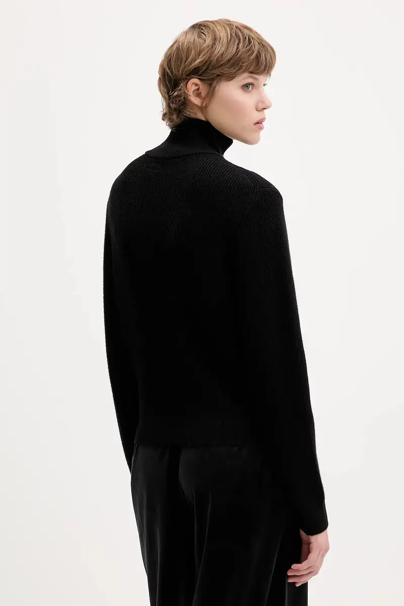 maglione donna colore nero W5BR07 Z0572 miniatura 3