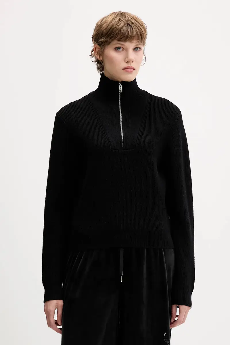 maglione donna colore nero W5BR07 Z0572