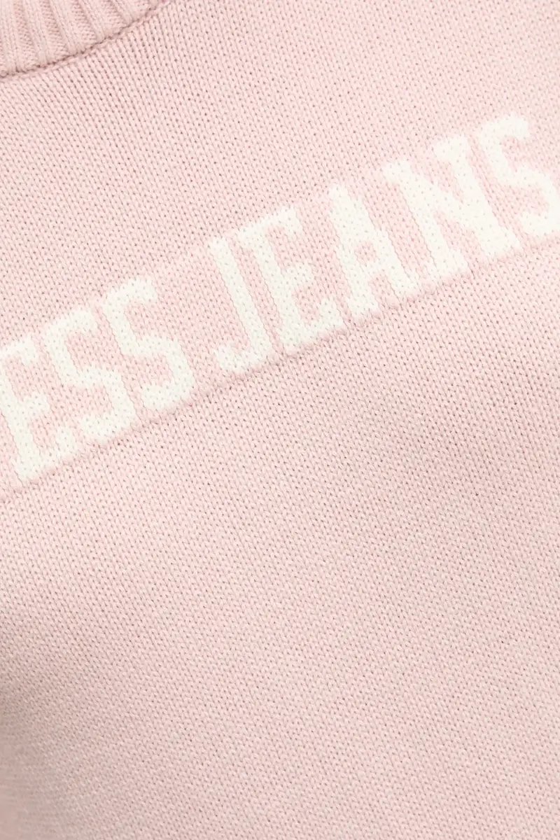 maglione in cotone colore rosa W4BR10 Z3HM1 miniatura 5