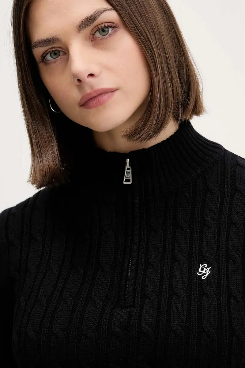 maglione in cotone donna colore nero W5BR13 Z3HM1 miniatura 4