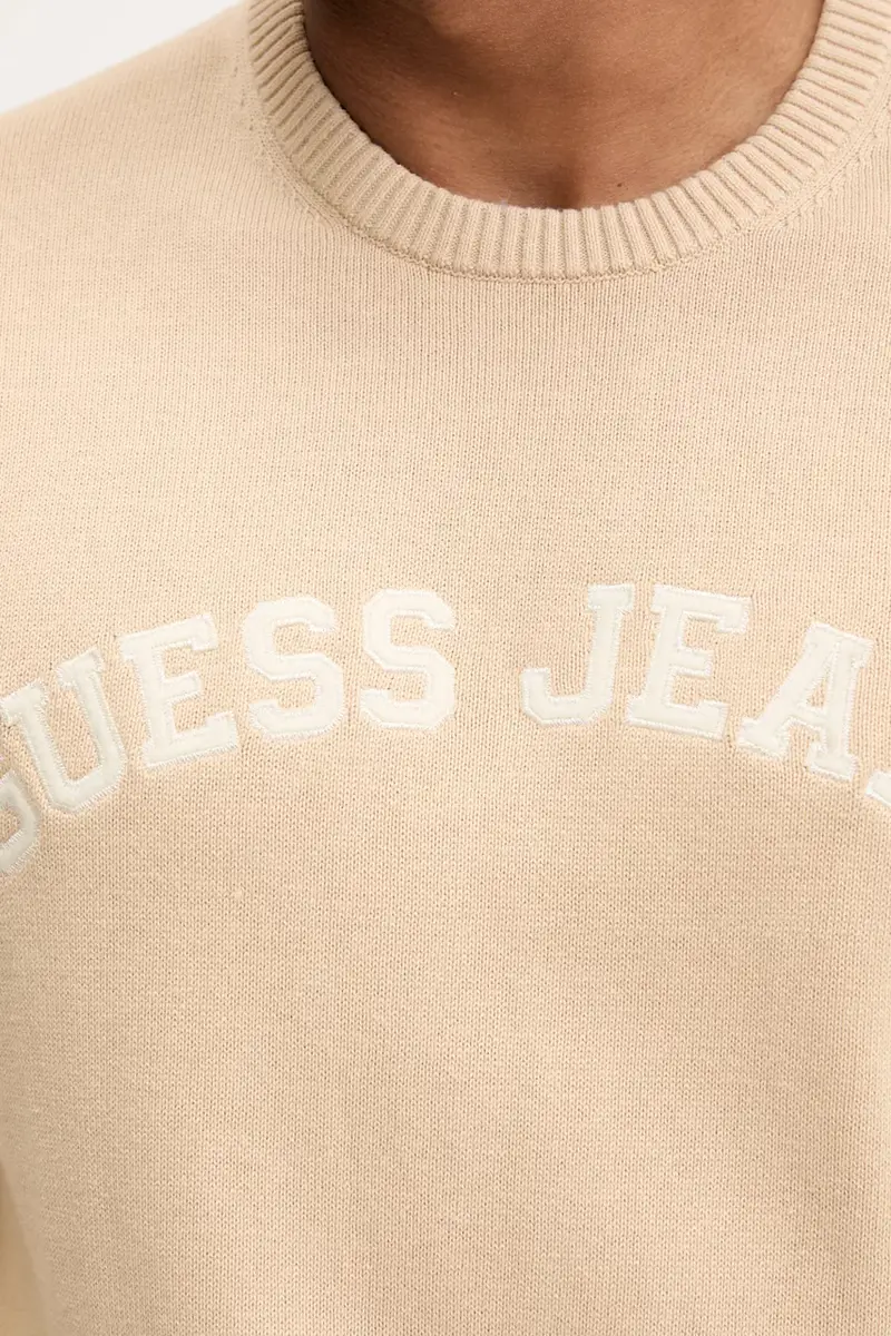 maglione in cotone uomo colore beige M5YR18 Z3HM1 miniatura 5