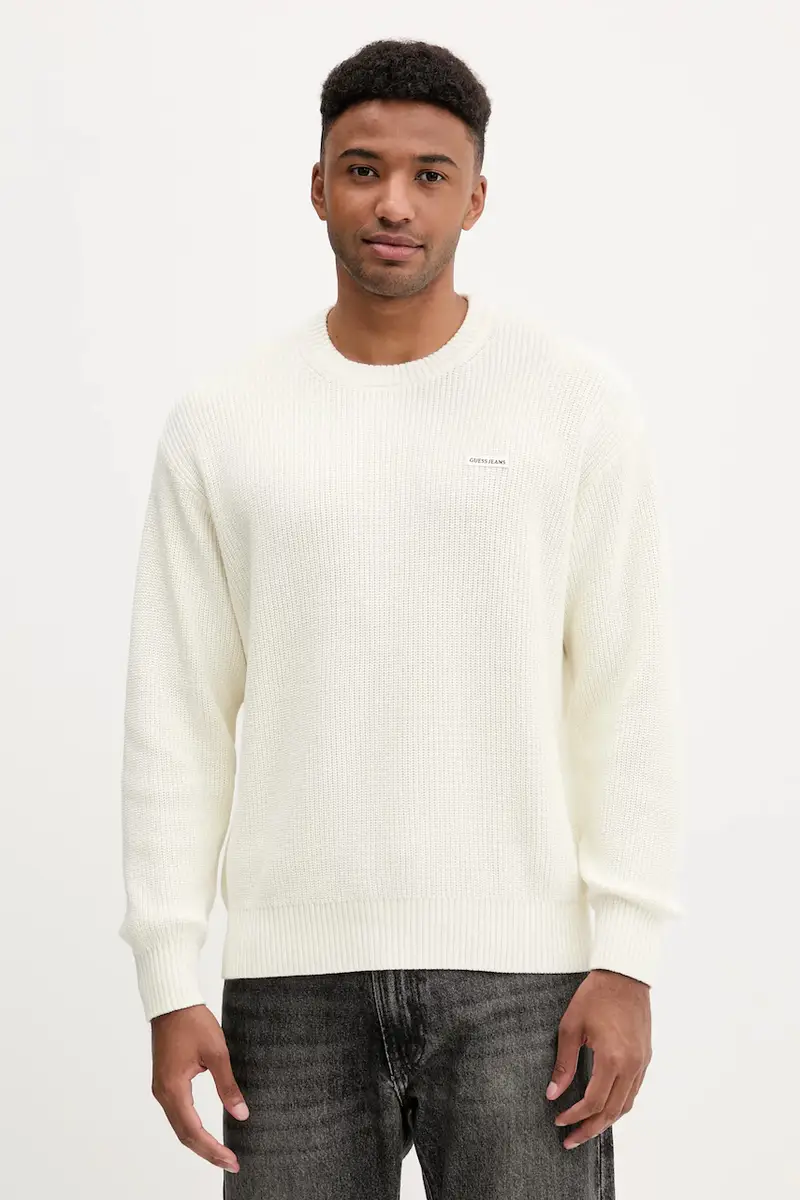 maglione in cotone uomo colore beige M5YR25 Z3HM1