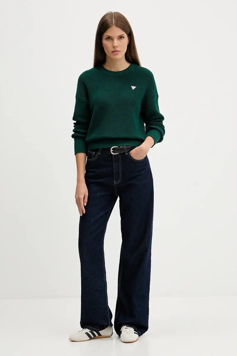 maglione in cotone Verde miniatura 2