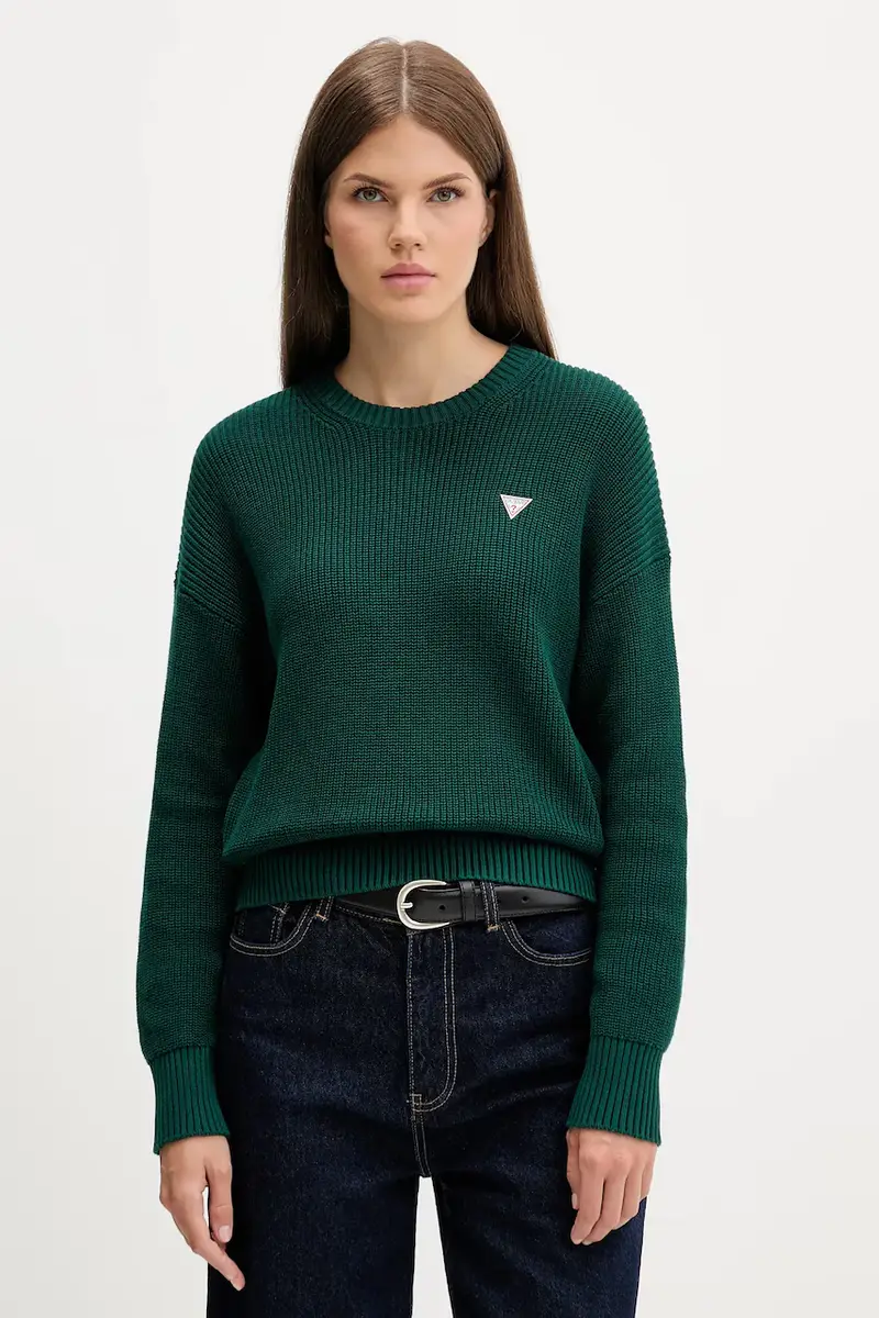 maglione in cotone Verde