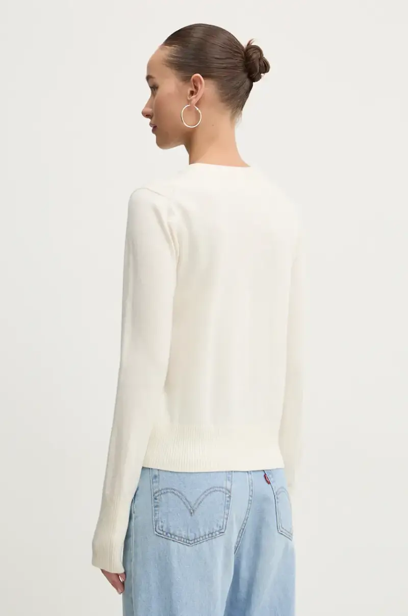 maglione in misto lana donna colore beige W4BR83 Z3HO2 miniatura 3