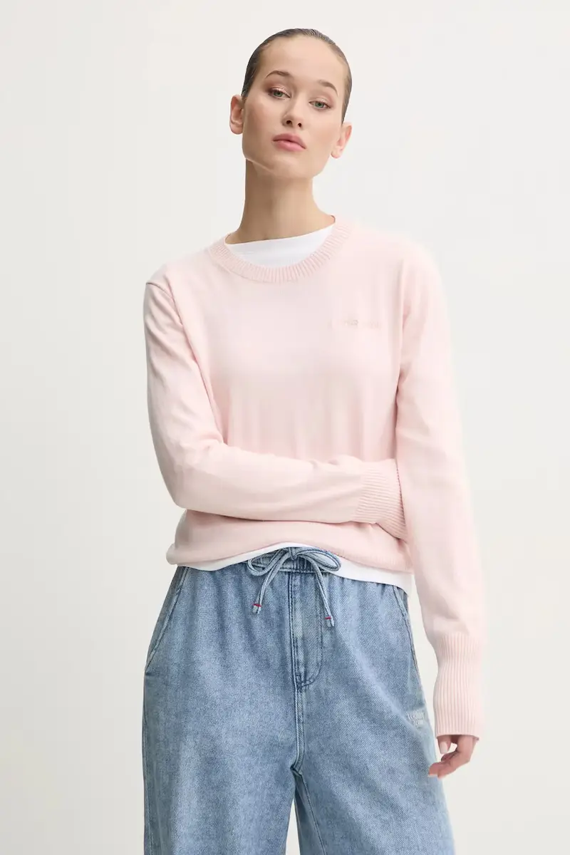 maglione in misto lana donna colore rosa W4BR83 Z3HO2