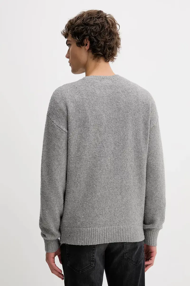 maglione uomo colore grigio M5BR03 Z0292 miniatura 3