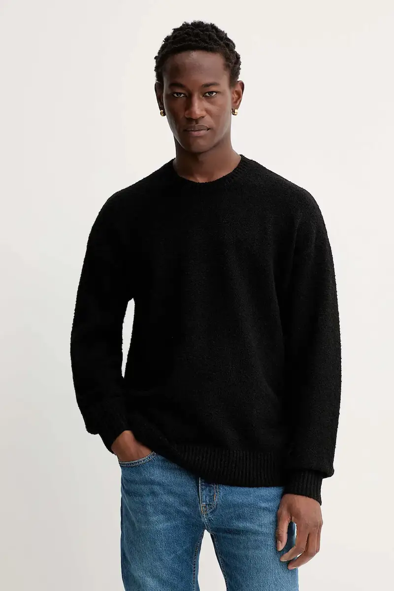 maglione uomo colore nero M5BR03 Z0292