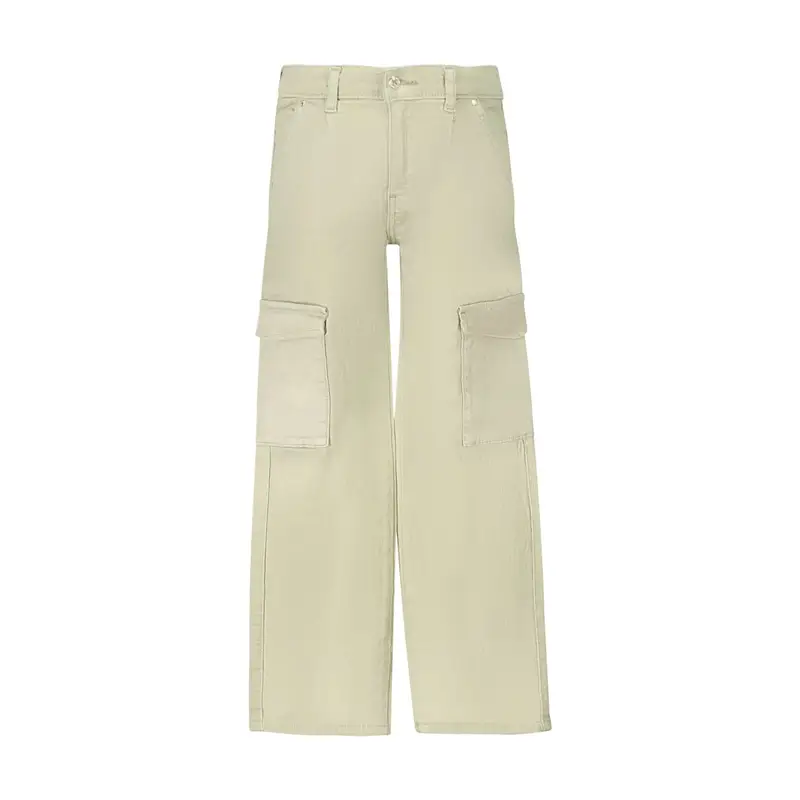 Guess Jeans Pantaloni Bambina Verde con Applicazioni in Strass