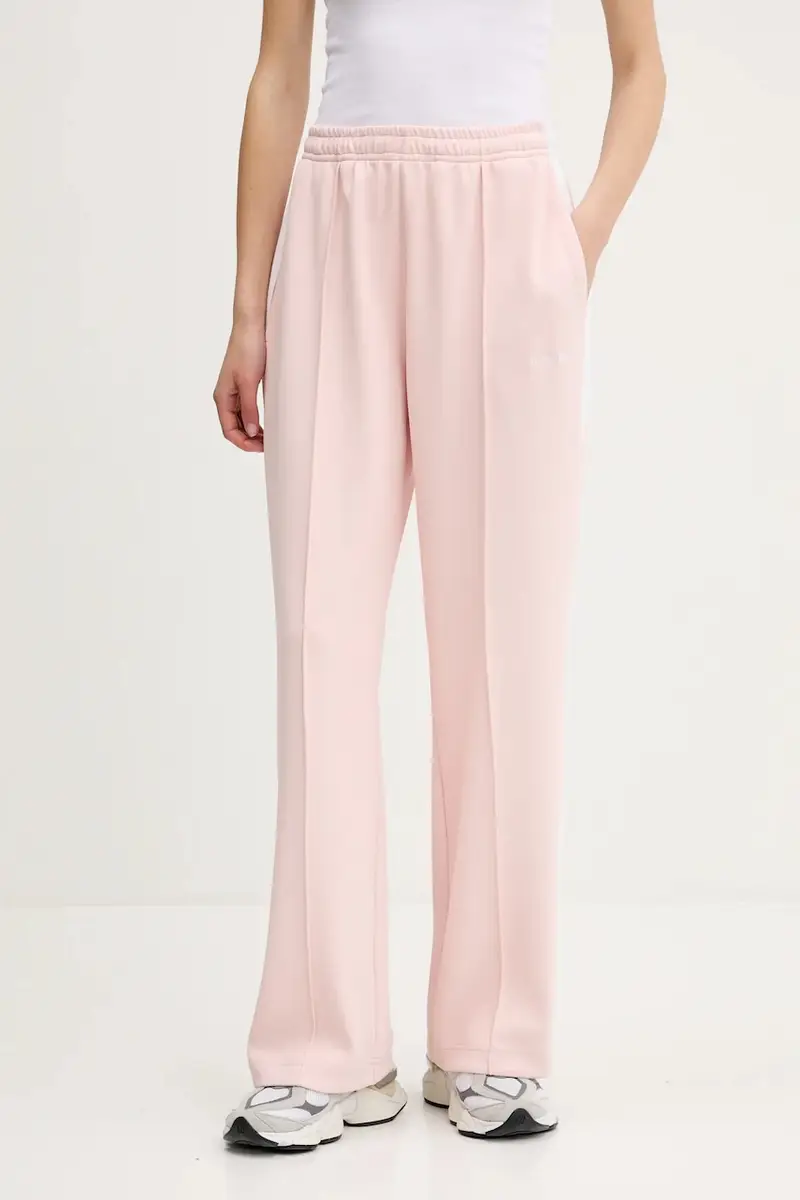 pantaloni tuta colore rosa con applicazione W5GB43 KB212
