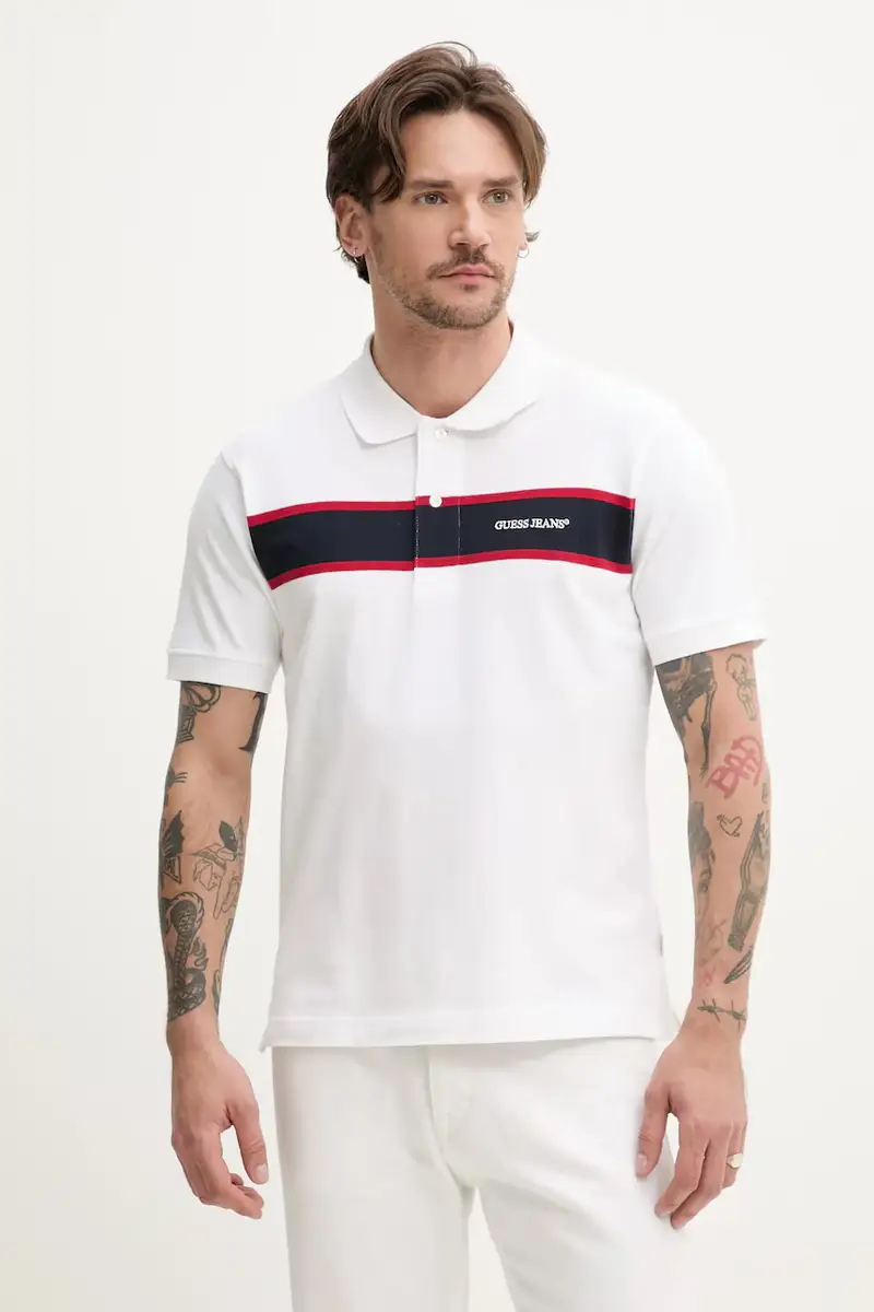 Guess Jeans Polo Uomo Bianco 3124500
