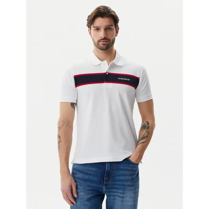 Guess Jeans Polo Bianco 3216170