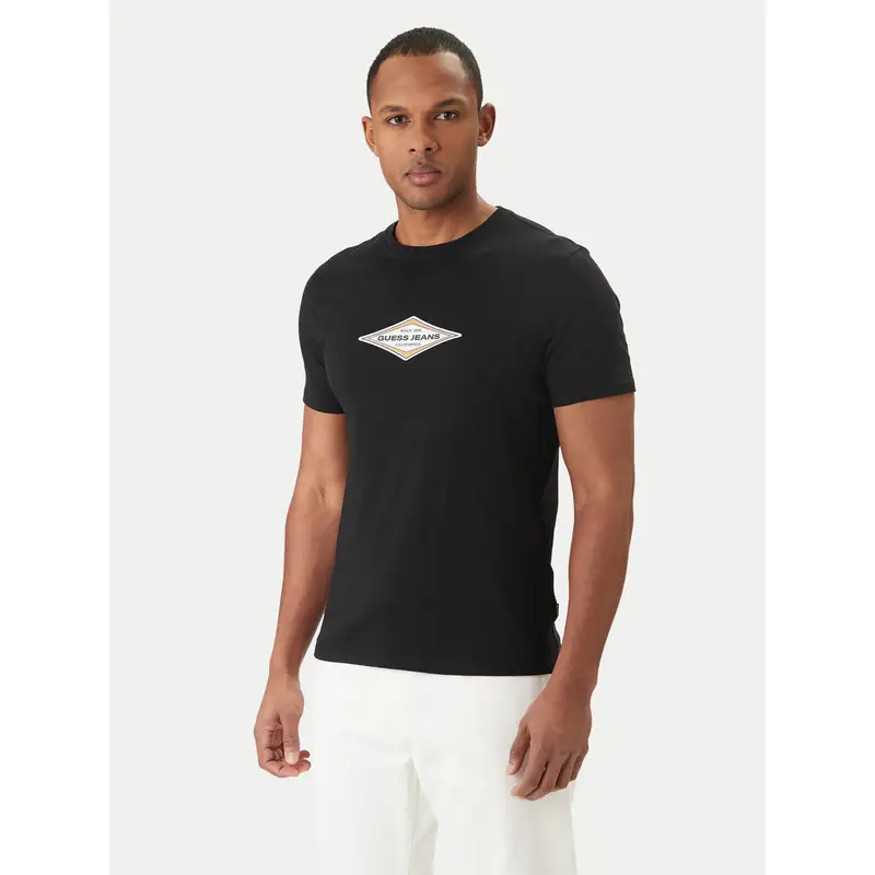 T-shirt M6GIB4 K8HM0 Nero Slim Fit