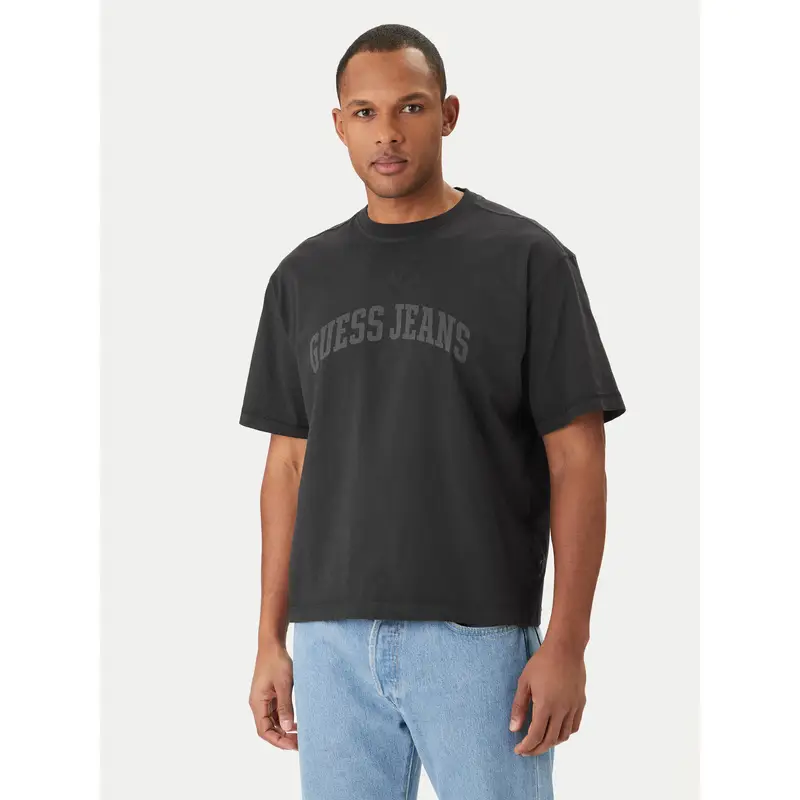 T-shirt M6GIB6 K8FQ4 Nero Regular Fit