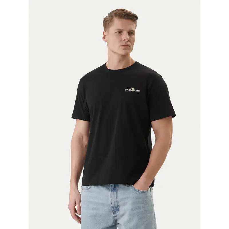 T-shirt M6GIB7 K8HM0 Nero Regular Fit