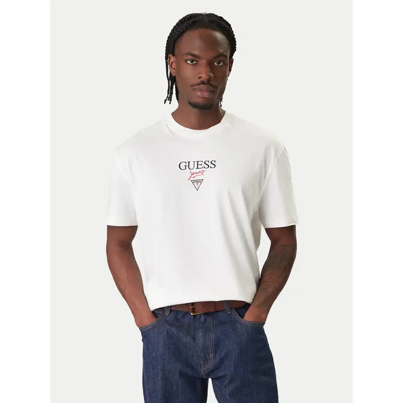 T-shirt M6RI45 K8HM0 Bianco Oversize