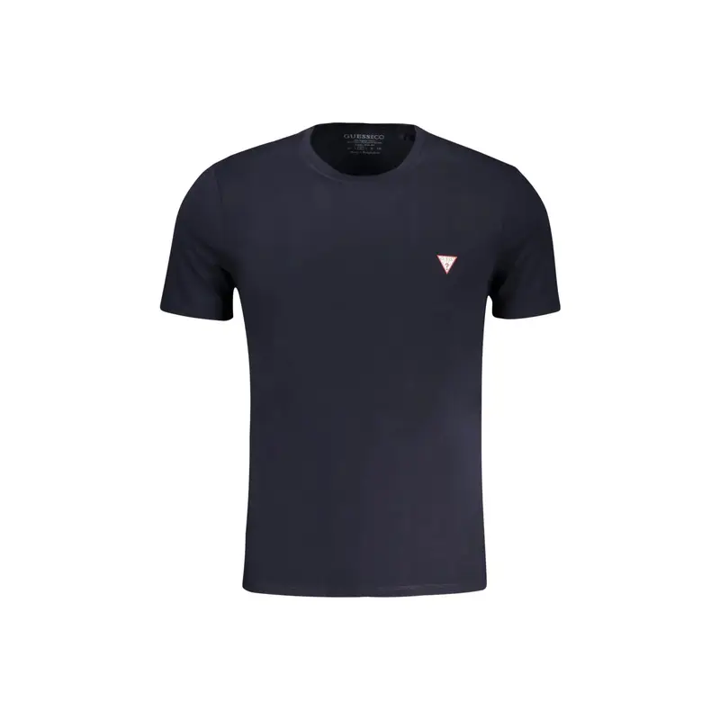 T-Shirt Maniche Corte Uomo Blu Stampa Logo