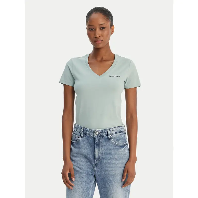 T-shirt W4YI23 J1314 Verde Regular Fit