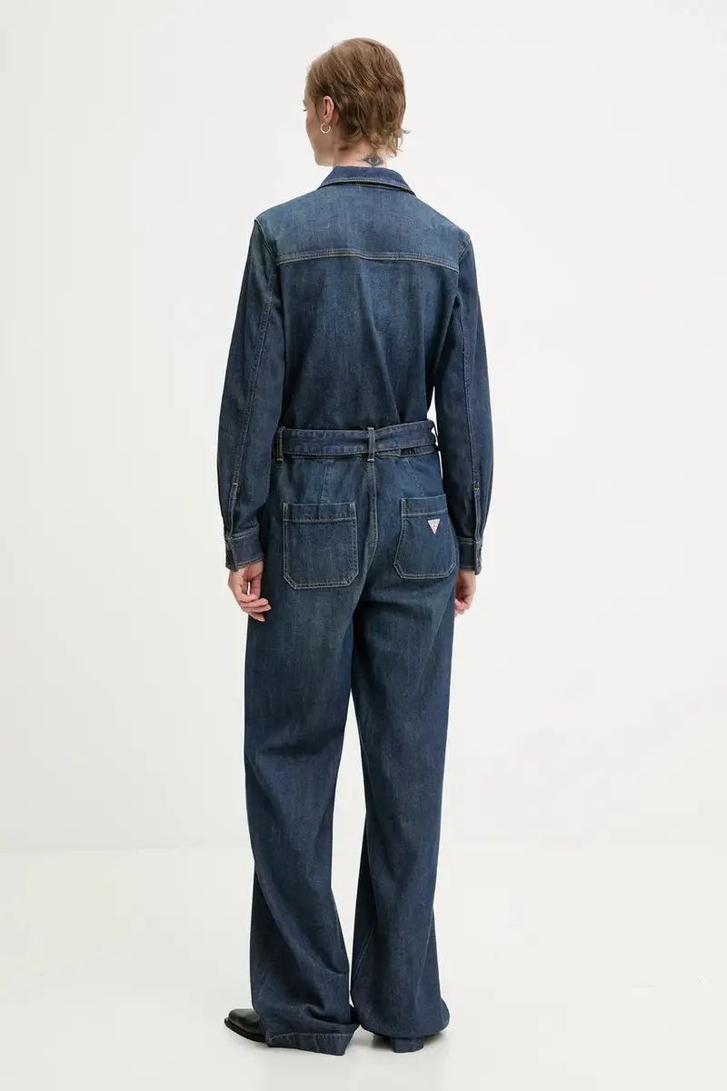 tuta in denim colore blu W5BD97 D0026 miniatura 2