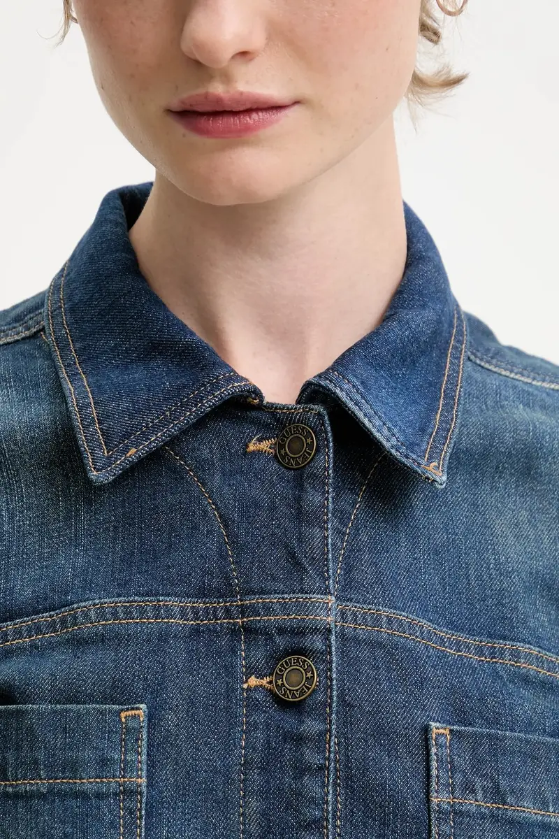 tuta in denim colore blu W5BD97 D0026 miniatura 4