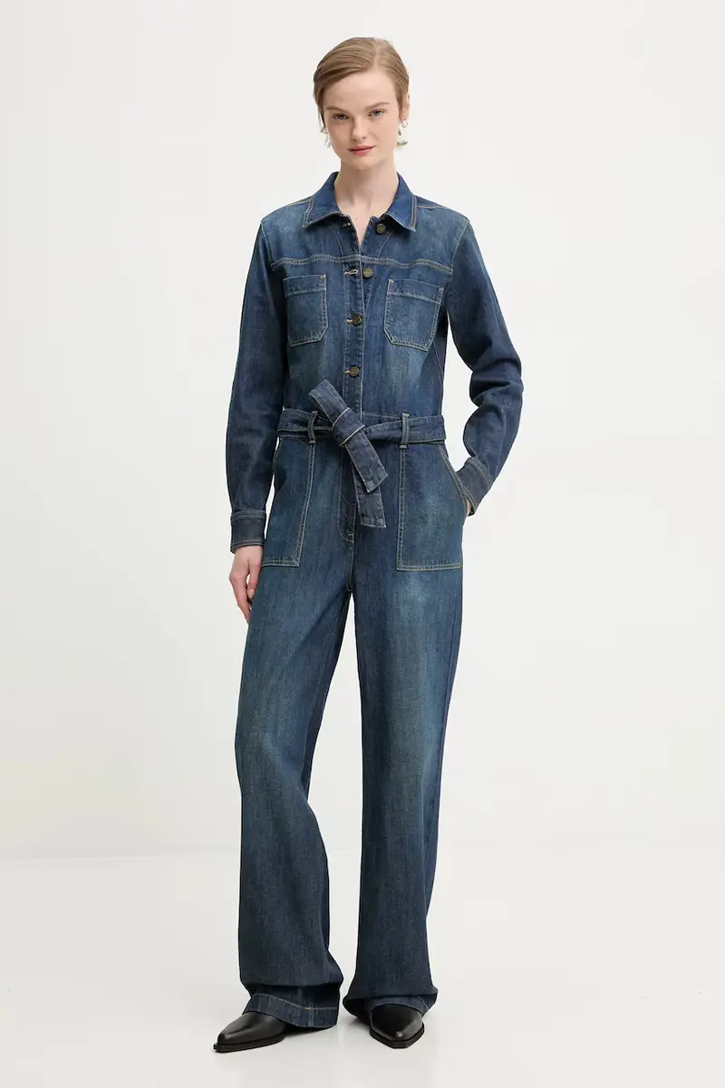 tuta in denim colore blu W5BD97 D0026
