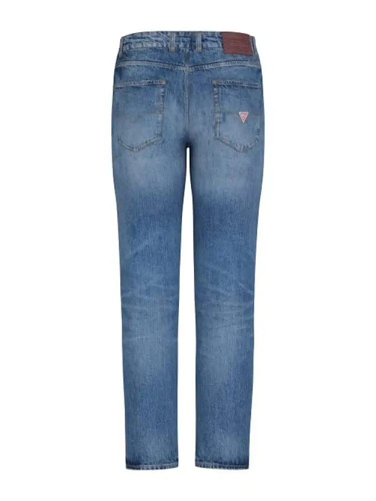 jeans uomo angels blu chiro slim fit con rotture miniatura 2
