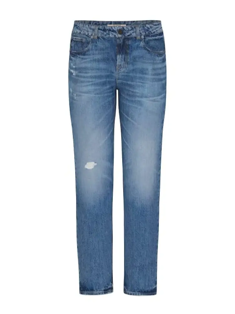 jeans uomo angels blu chiro slim fit con rotture