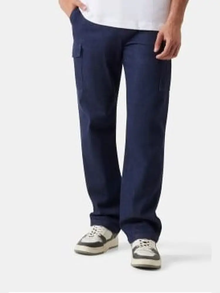 jeans uomo russel cargo dritti blu scuro