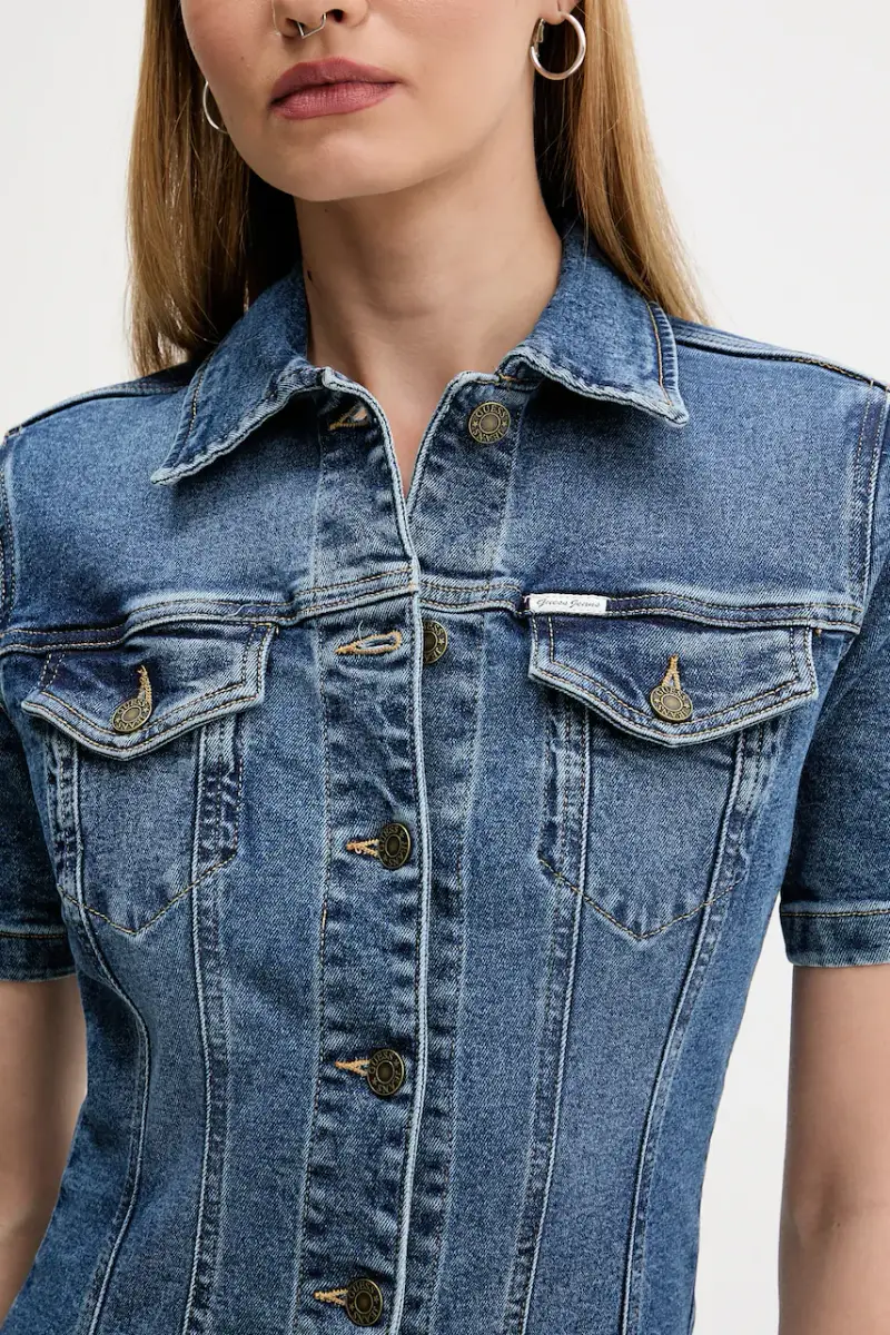 vestito di jeans colore blu W5YK55 D5R11 miniatura 5