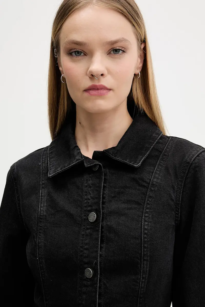 vestito di jeans colore nero W5BK48 D0831 miniatura 4