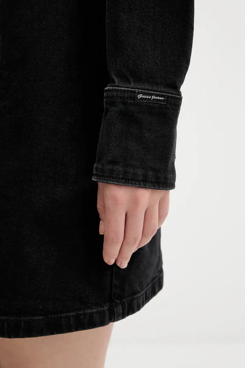 vestito di jeans colore nero W5BK48 D0831 miniatura 5