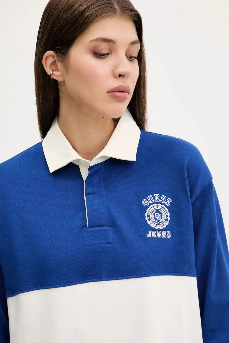 vestito in cotone colore blu W5YK47 KCPS1 miniatura 4