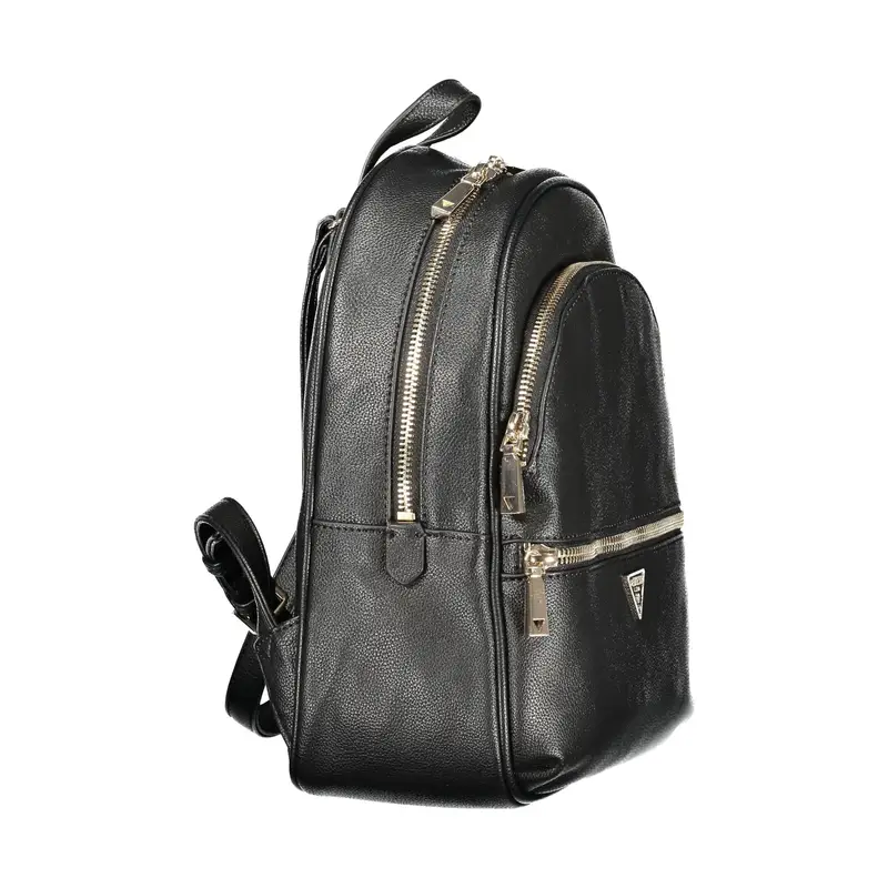 Zaino Donna Nere Chiusura con Zip Nero miniatura 3