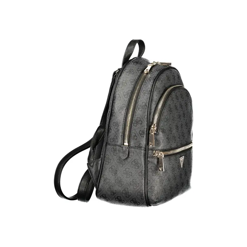 Zaino Donna Nere Chiusura con Zip Nero miniatura 3