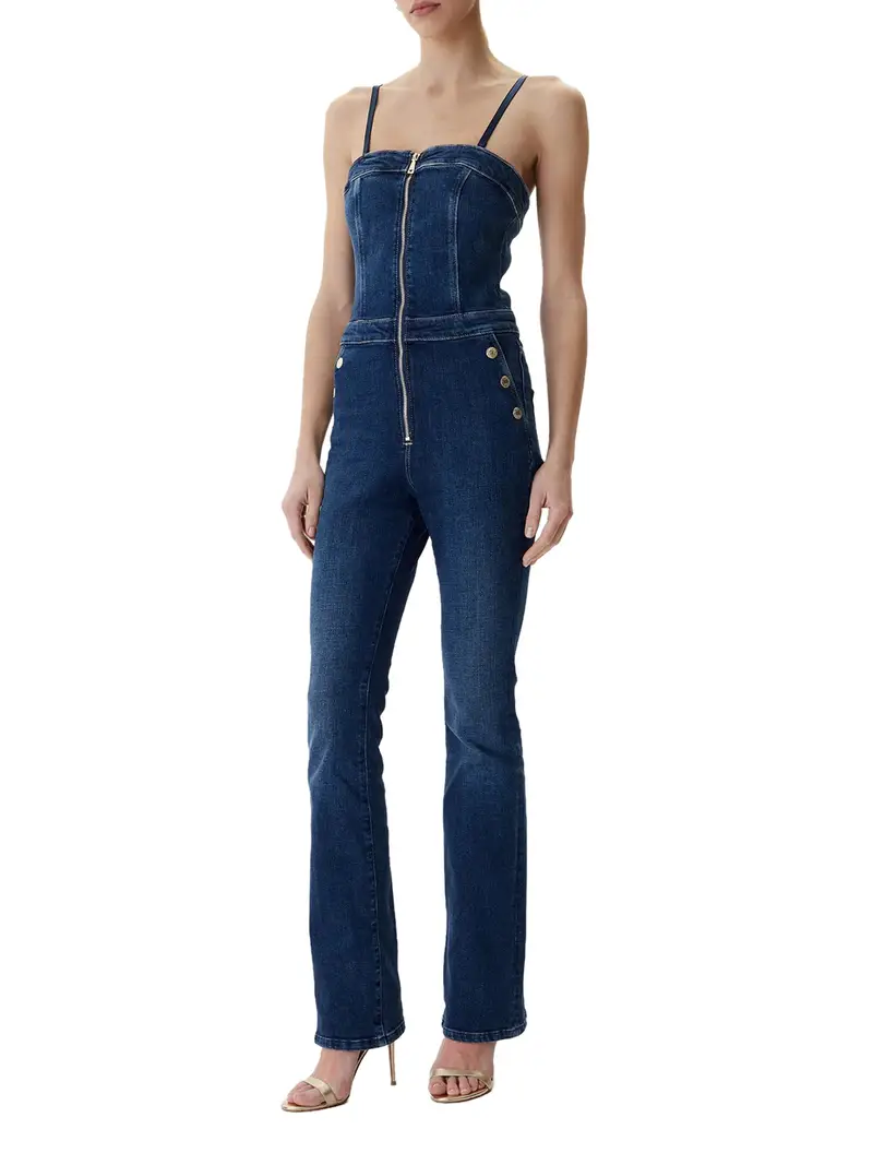 jumpsuit guess vale da donna - denim