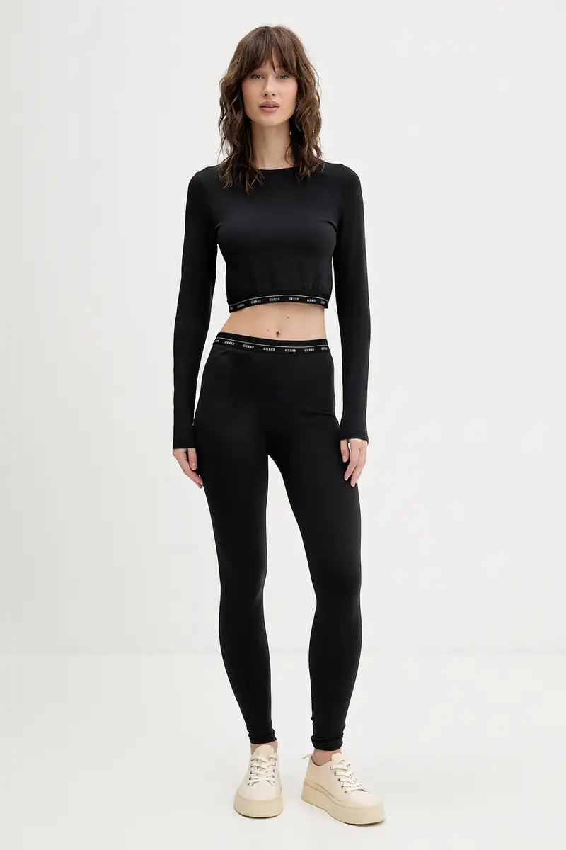 Guess Leggings Donna Nero 3778004 miniatura 2