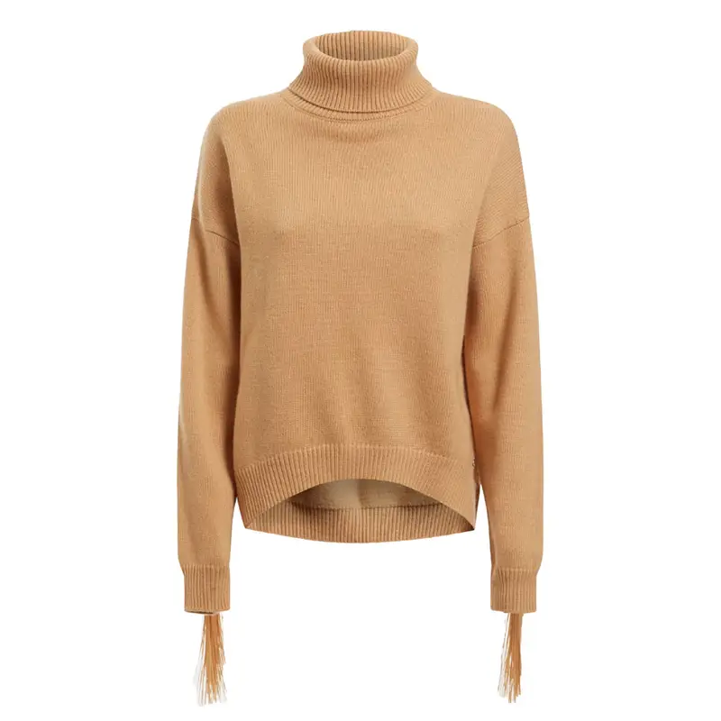 Guess - Leonie Roll Neck Ls Sweater G197 Khaki Tan W2BR32 Z2WX0
