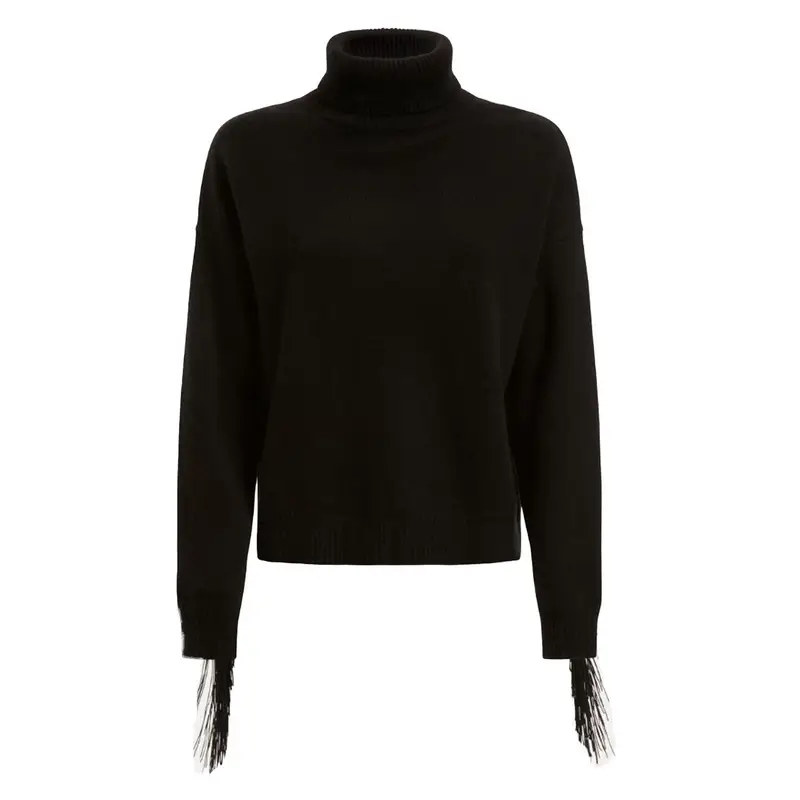 Guess - Leonie Roll Neck Ls Sweater Jblk Jet Black A996 W2BR32 Z2WX0