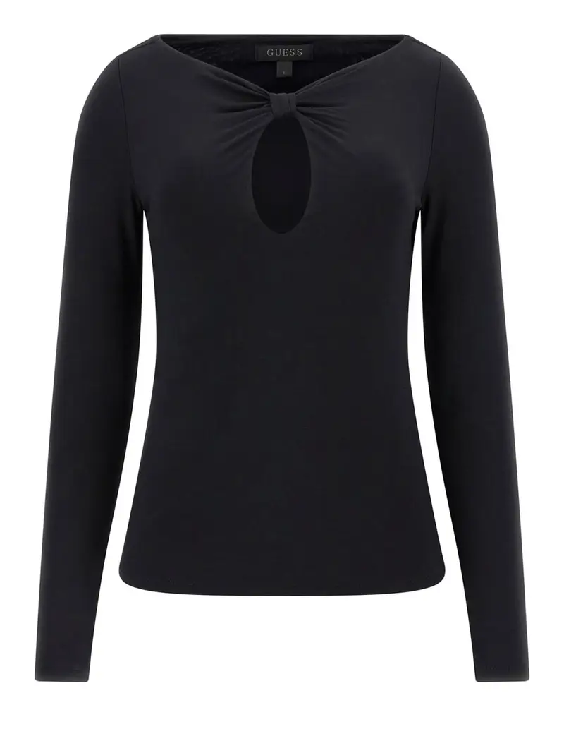 maglia guess cutout joey da donna - nero