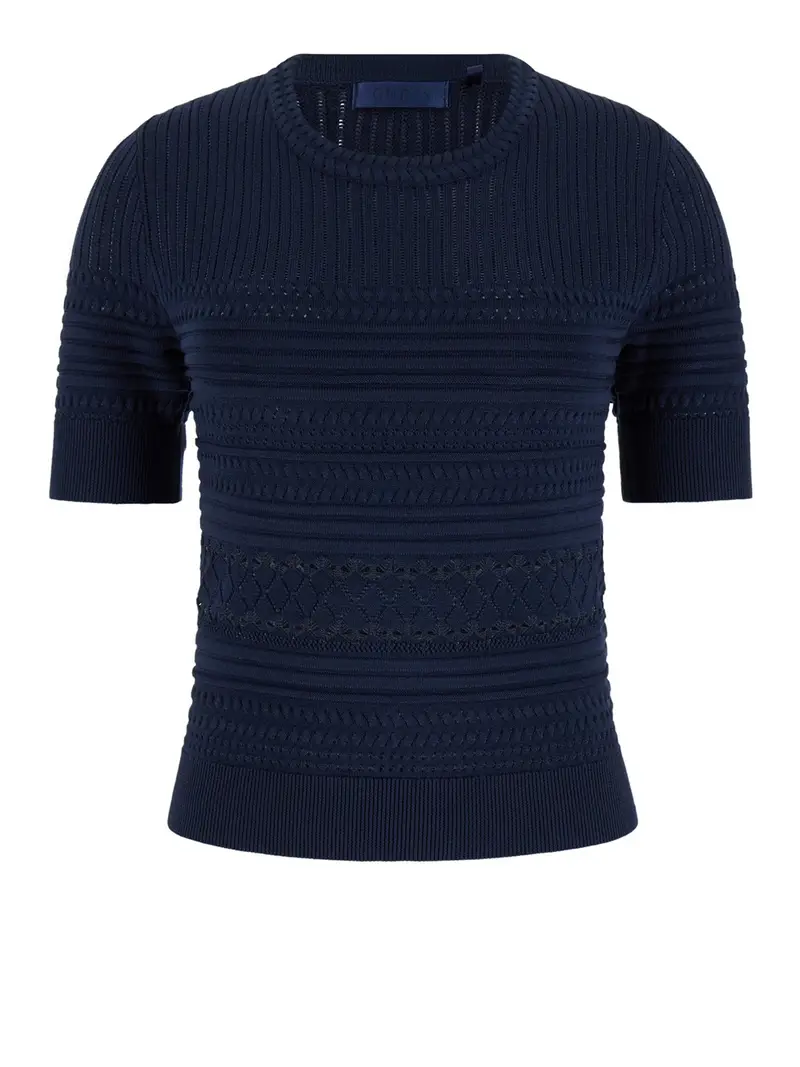 maglia guess michelle da donna - blu