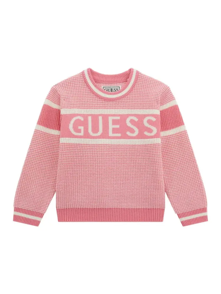 maglia infant/kids fuxia girocollo con logo centrale