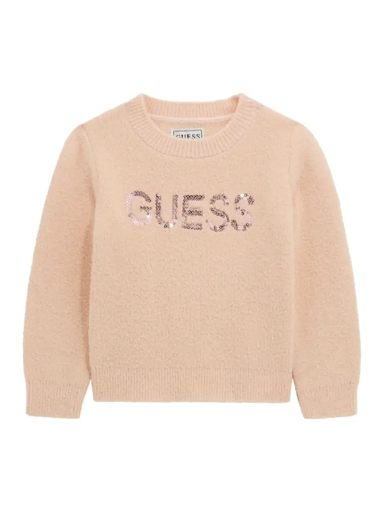 maglia infant/kids rosa logo con paillettes