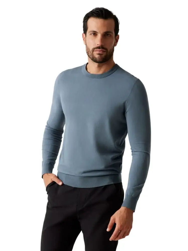 maglia uomo celeste scuro