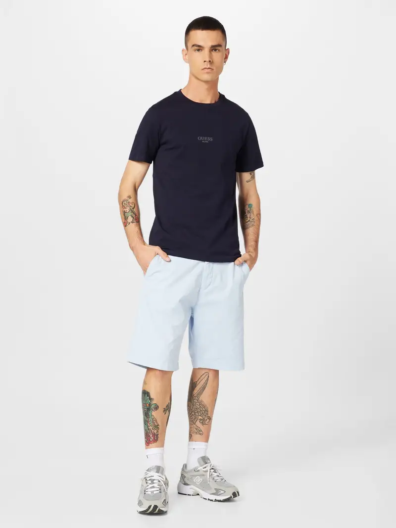 GUESS Maglietta 'Aidy' blu notte / grigio chiaro miniatura 3