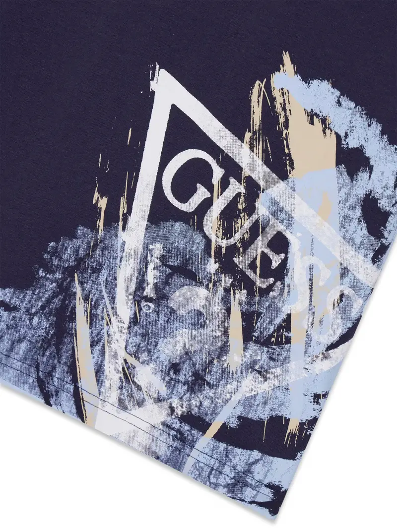 Maglietta beige / navy / blu chiaro / offwhite miniatura 3