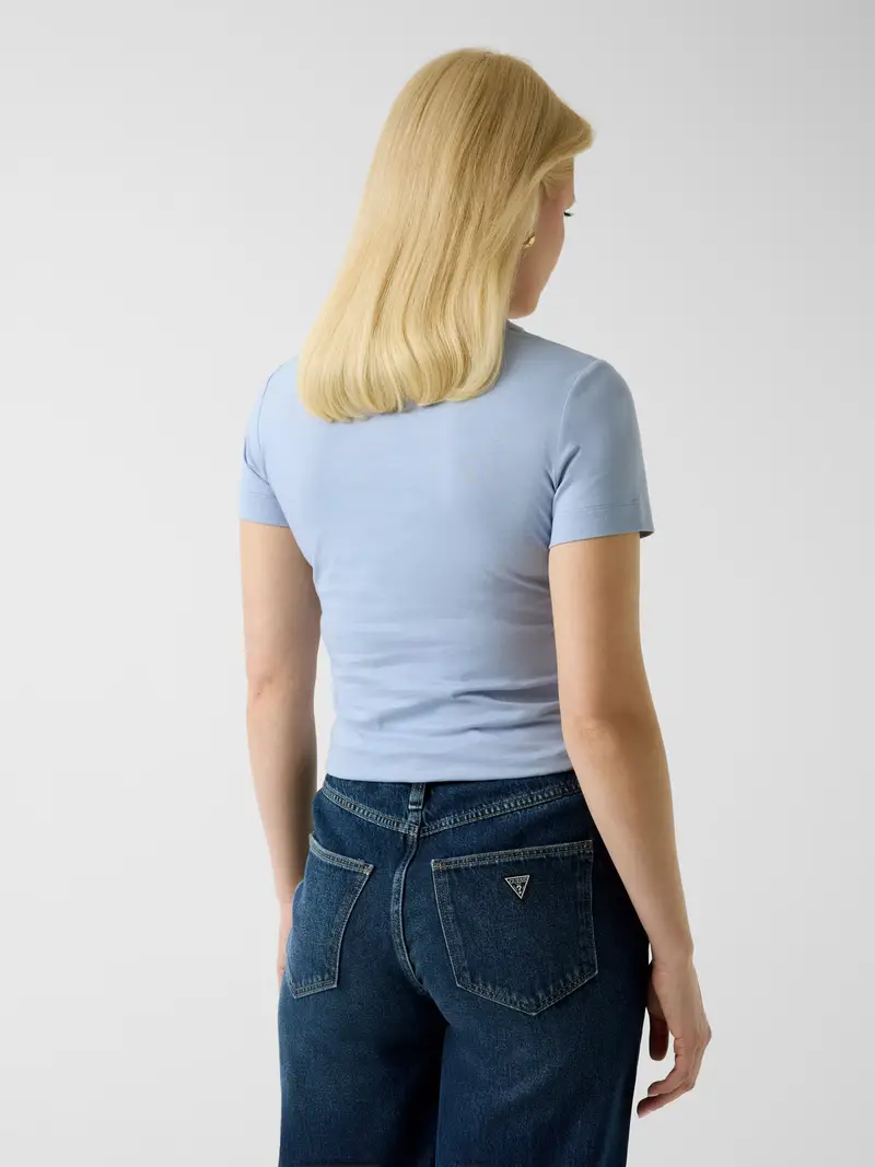 Maglietta blu chiaro / arancione / arancione scuro / bianco miniatura 3