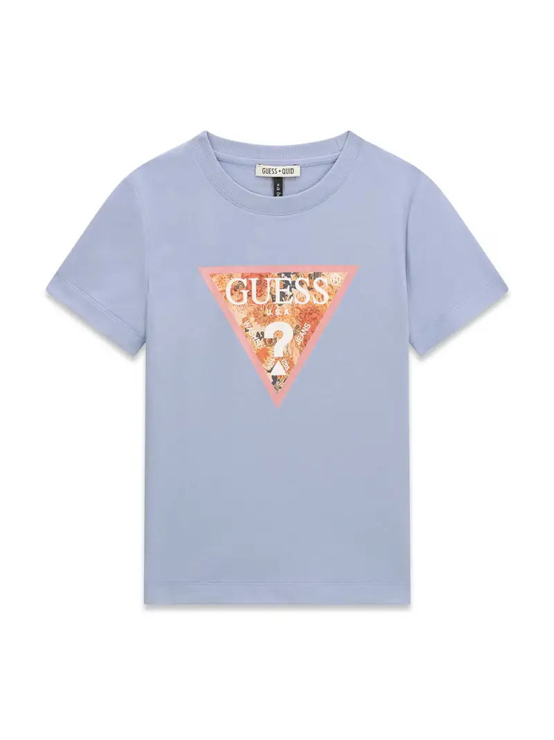 Maglietta blu chiaro / arancione / arancione scuro / bianco