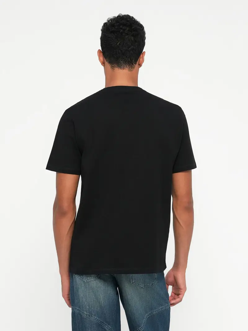 Maglietta blu chiaro / nero / bianco miniatura 3