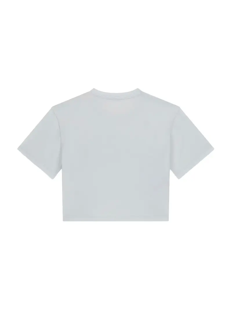 Maglietta blu ciano / blu pastello miniatura 2