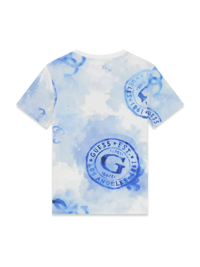 Maglietta blu / rosso / nero / bianco miniatura 2